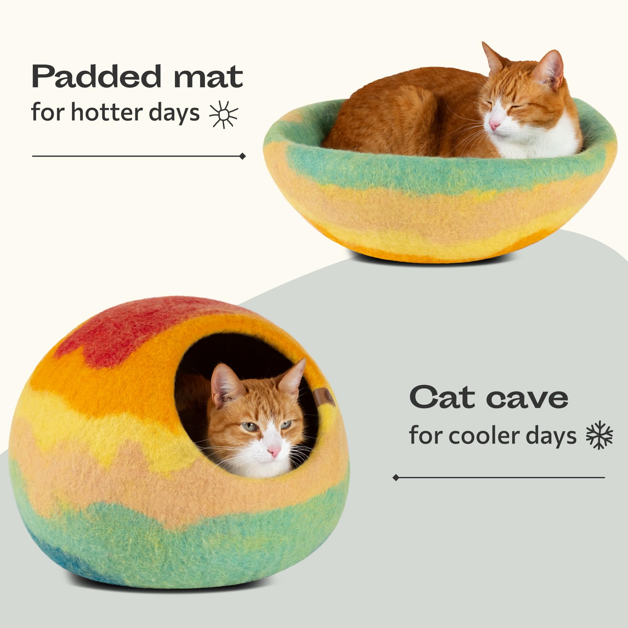 MEOWFIA large size emphasizes suitability for medium-to-large indoor cats up to 20 lbs.