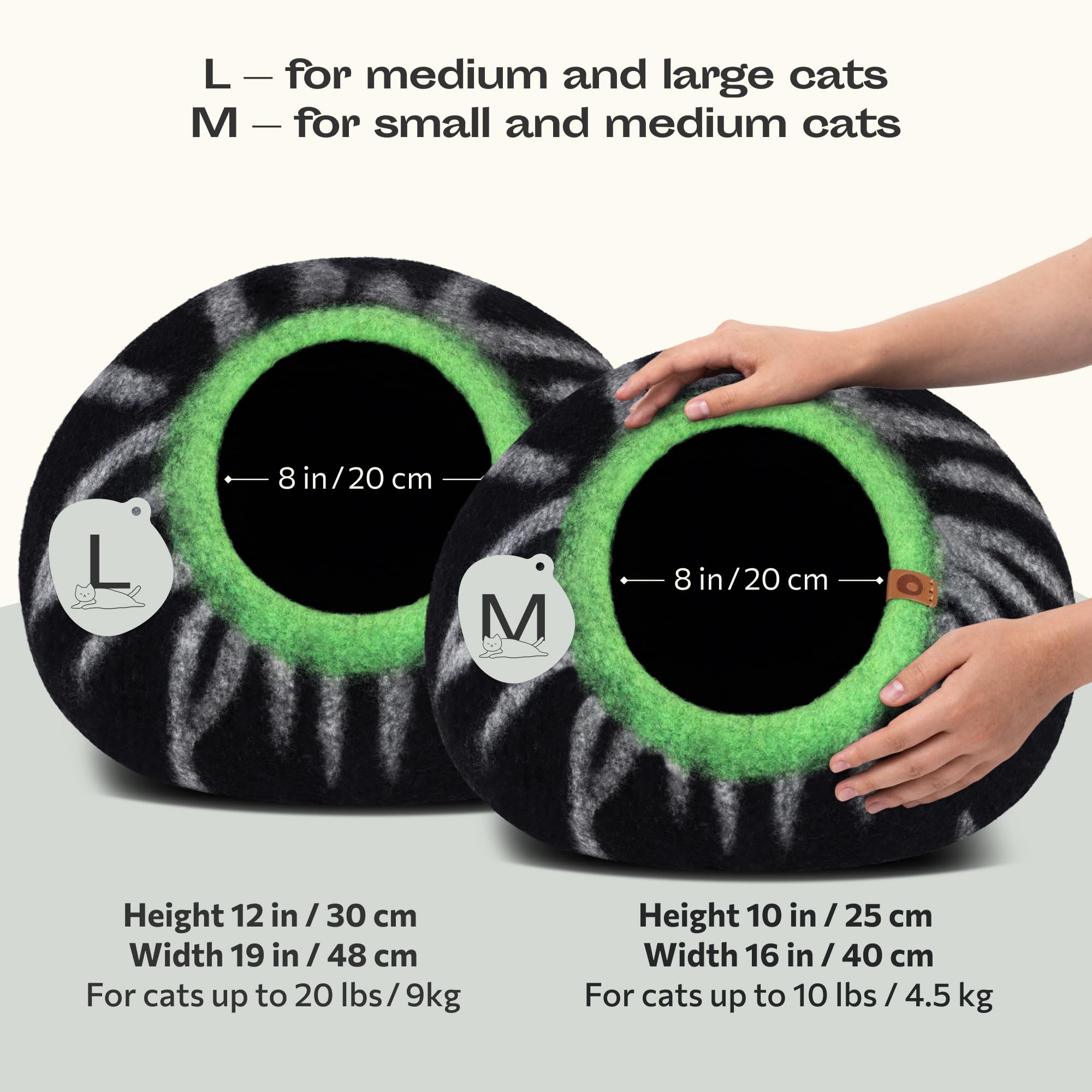 MEOWFIA Cat Cave top view highlights compact, portable hideaway for indoor lounging.