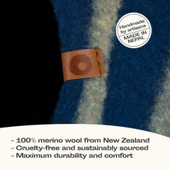 Meowfia merino wool close-up—natural fibers for soft, durable comfort.