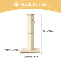 MeowHomm ball cat scratcher near base encourages interactive play and exercise.