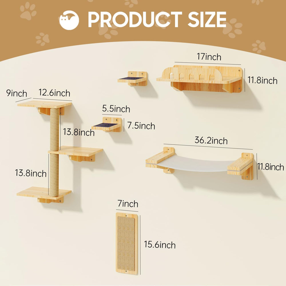 MeowHomm cat wall shelves 3-steps demonstrates multi-level climbing for kittens and exploration