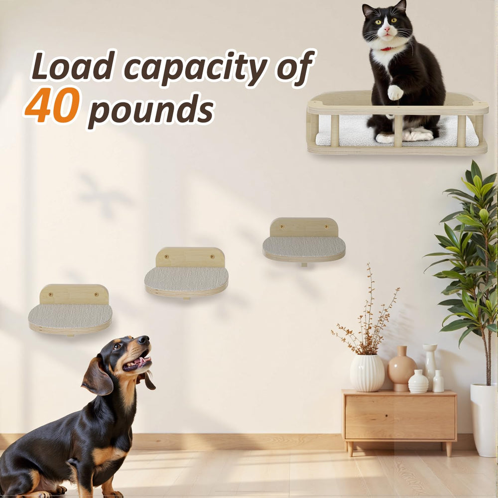 MeowHomm cat wall shelves assembly hardware makes mounting straightforward on any wall