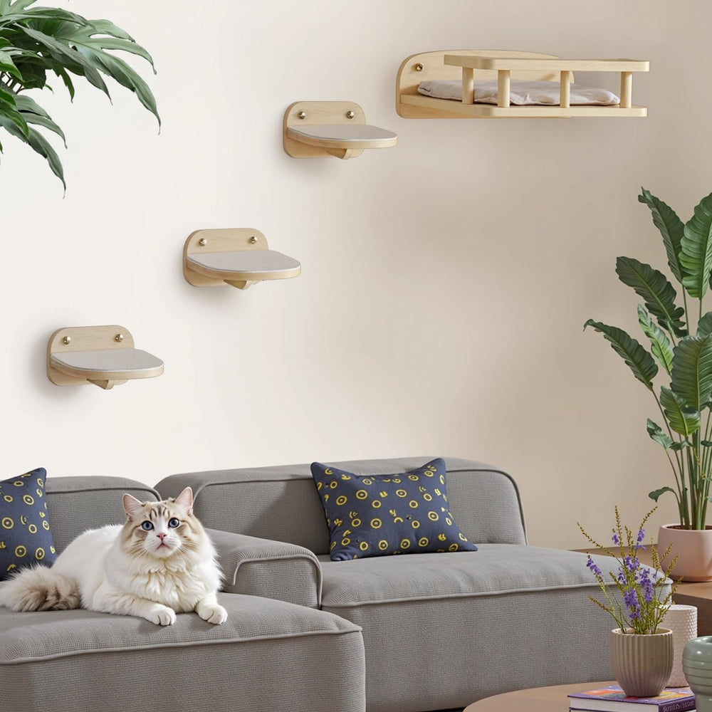 MeowHomm cat wall shelves private play area helps cats explore discreetly