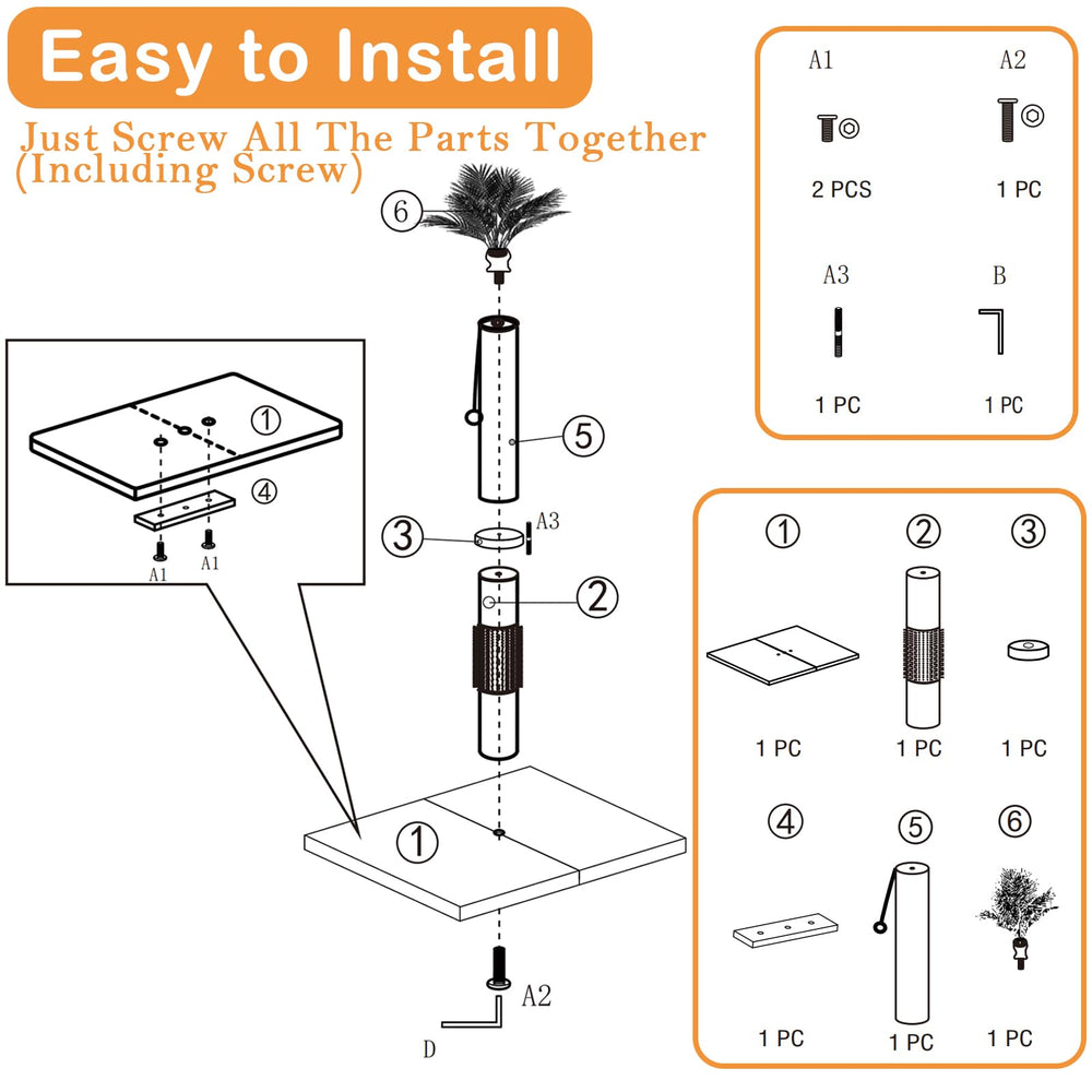 MeowHomm easy assembly with clear instructions and hardware