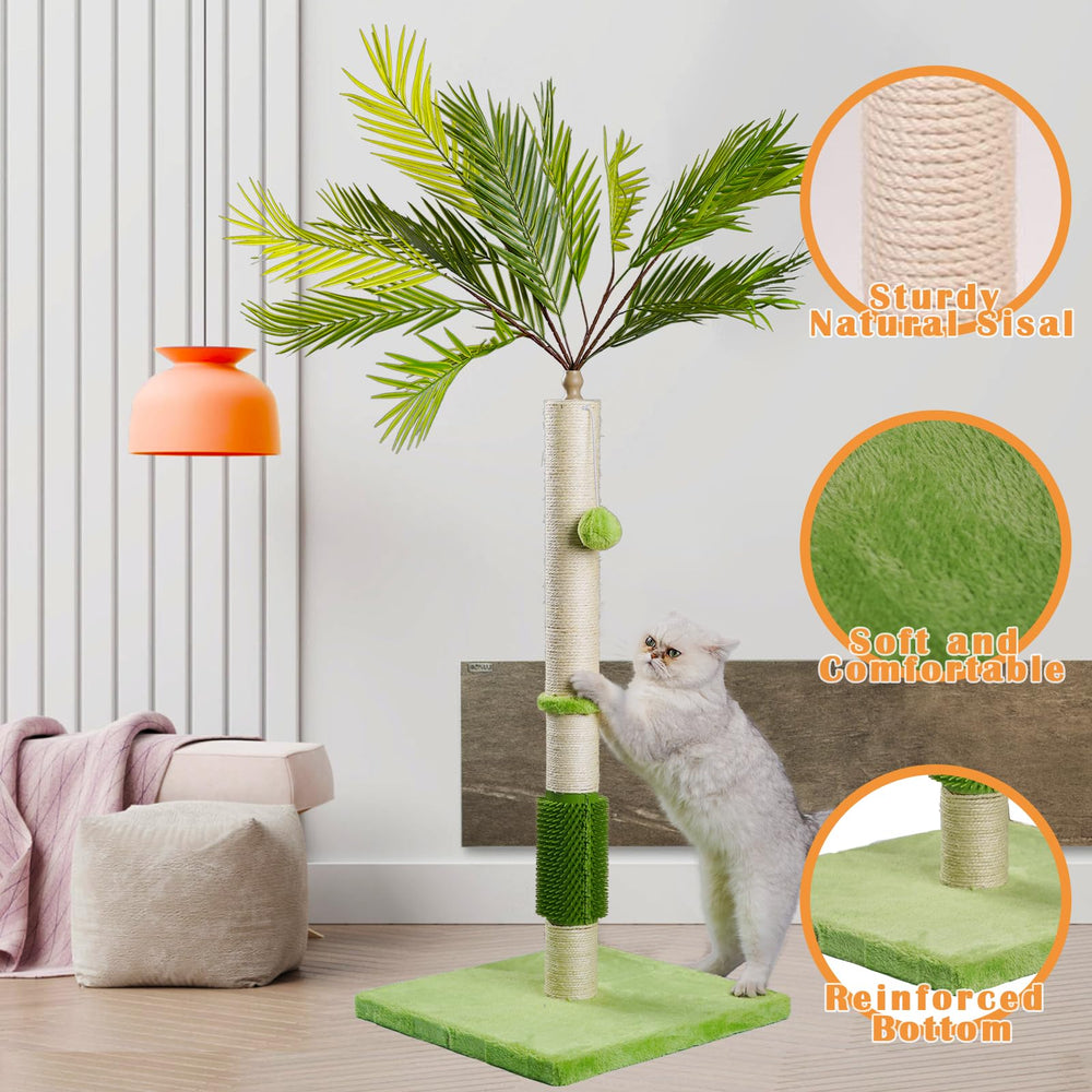 MeowHomm natural sisal rope wrapped surface for durable scratching