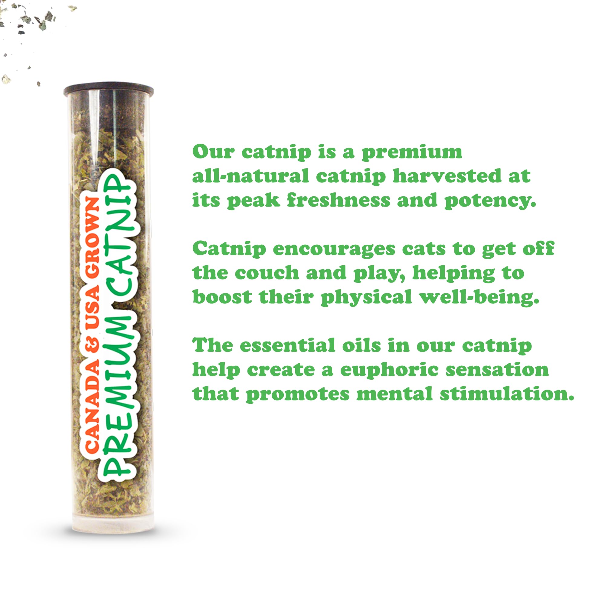 Meowijuana hand-harvested catnip bundle captures North American sourcing and scent.