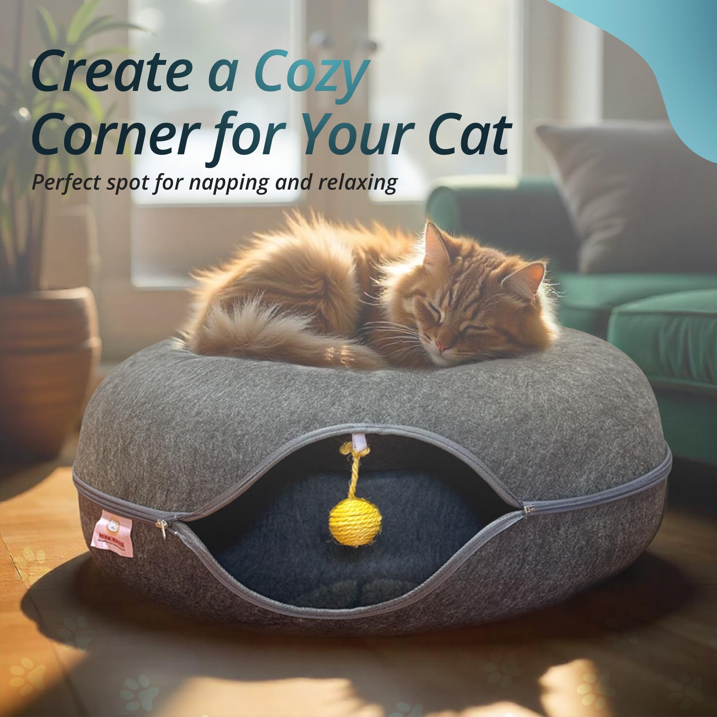 Meow Mates reinforced stitching ensures durability during active play and exploration.