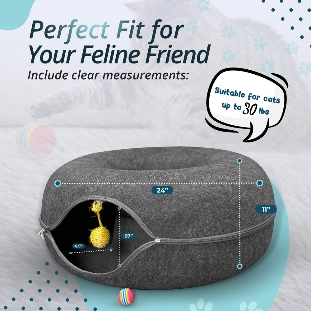 Meow Mates scratch-resistant material keeps shape during daily scratching.