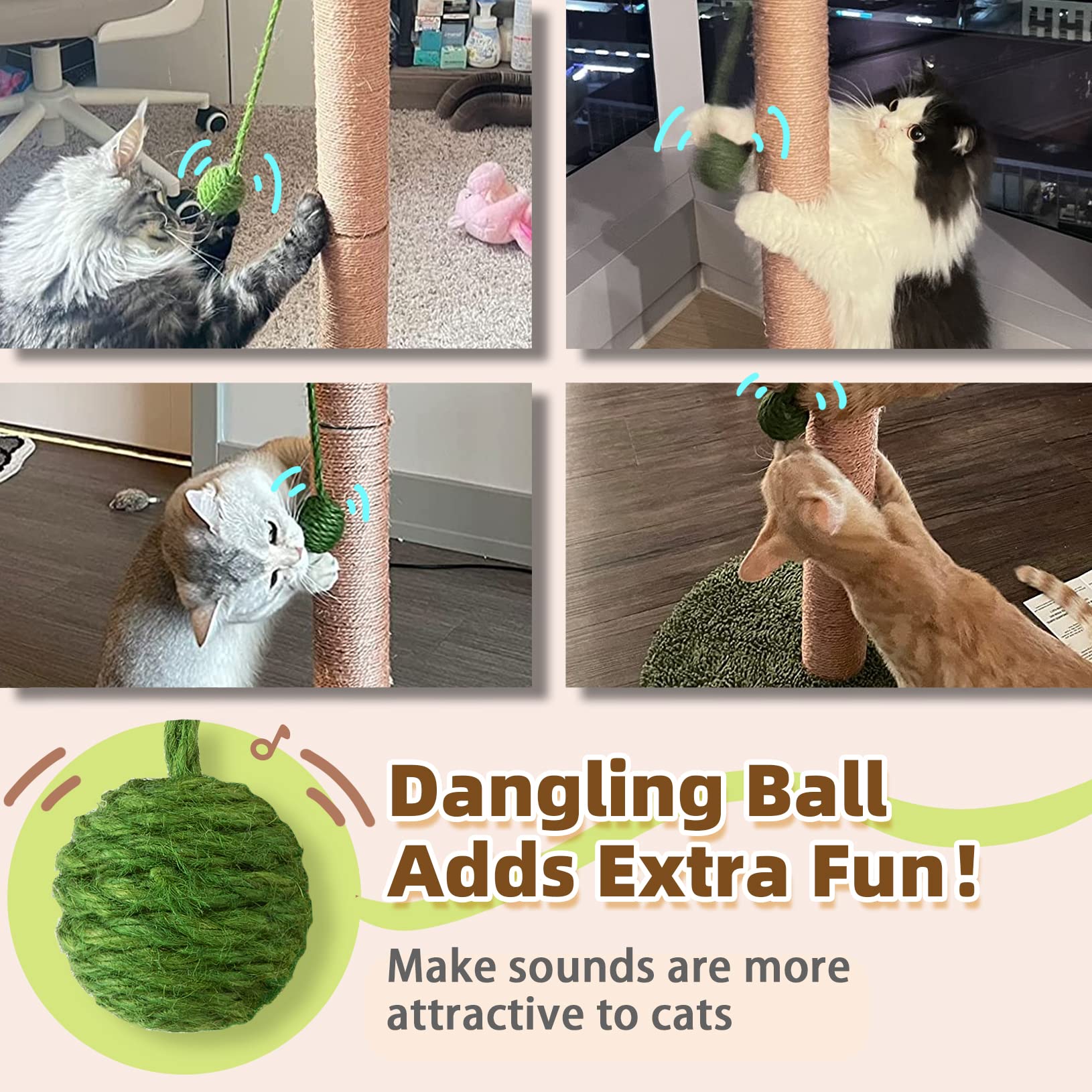 Meowoou cat scratching post assembly process with included tools.
