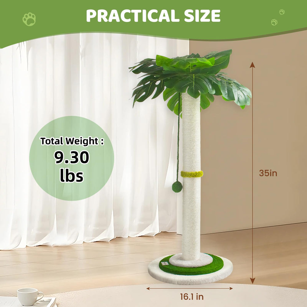 Meowoou nordic-green decor cat tree complements modern homes.