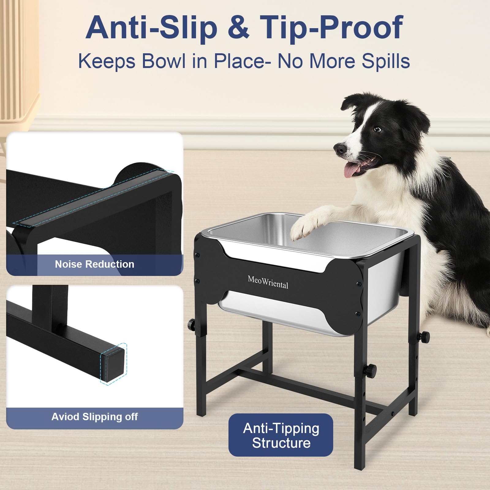 MeoWriental full metal assembly withstands indoor and outdoor use.