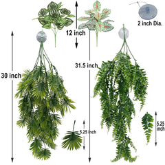MEPHAN mini hanging ivy 12 inch adds vertical interest and camouflage for habitats