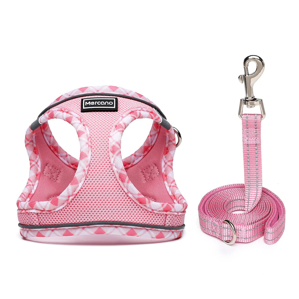 Correa Mercano de 140 cm, rosa, ideal para paseos largos.