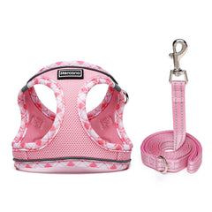 Correa Mercano de 140 cm, rosa, ideal para paseos largos.