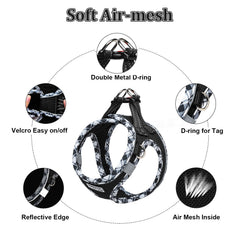 Mercano leash attachment and D-ring illustrate secure control for reliable walks.