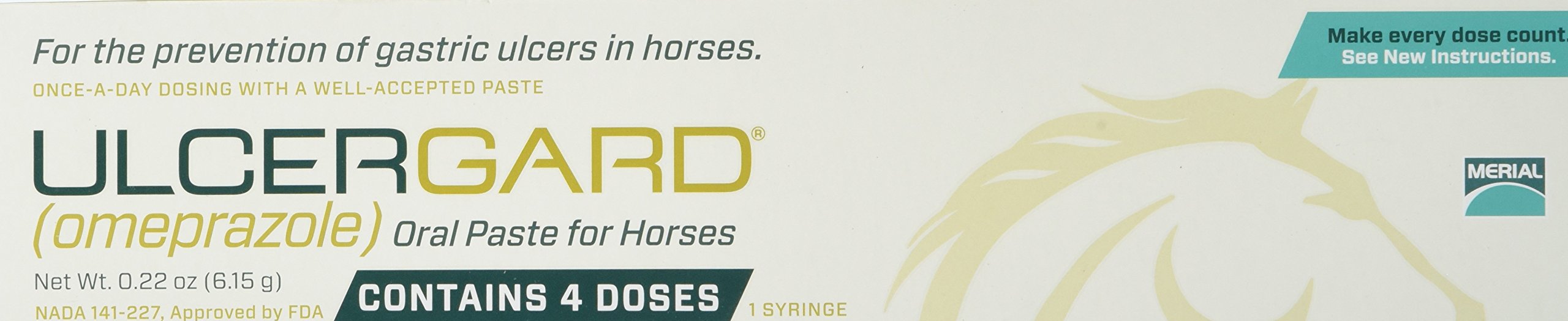 Merial UlcerGard paste syringe provides convenient gastric ulcer prevention for horses