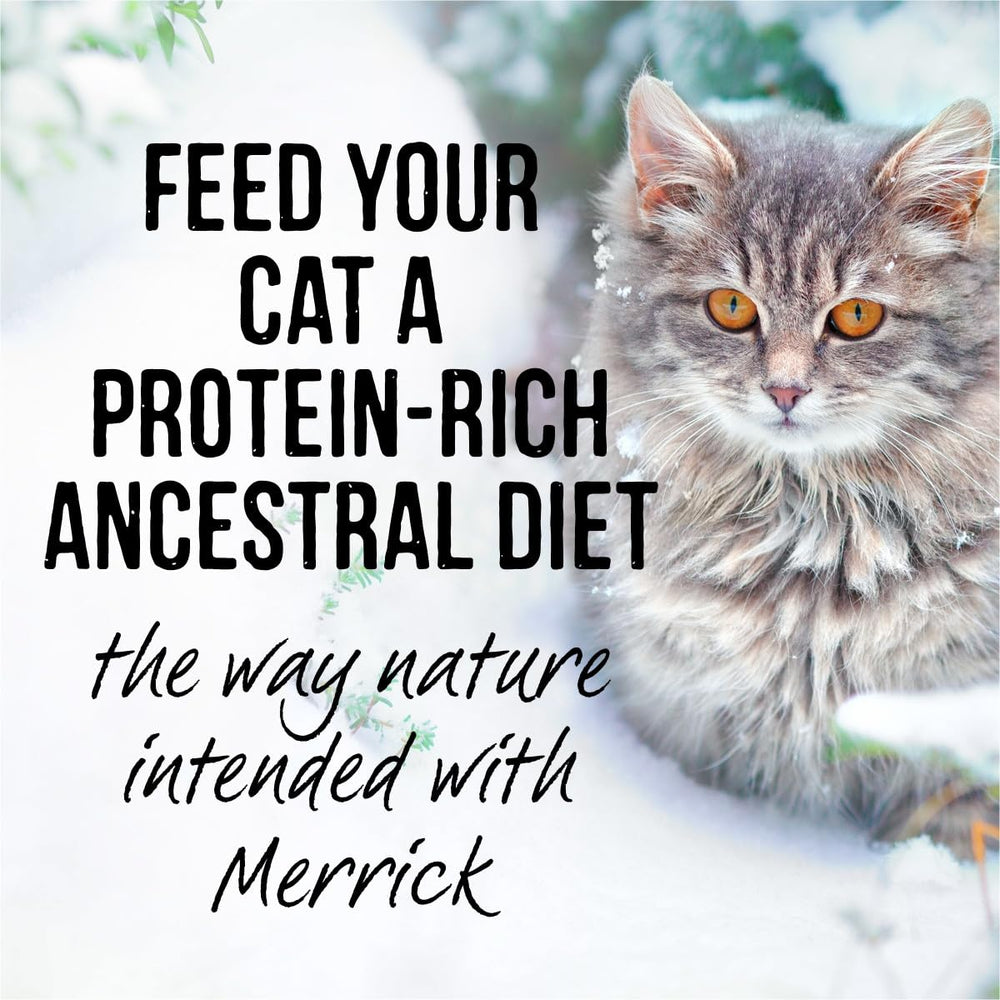 Merrick Backcountry duck recipe pour demonstrates easy serving
