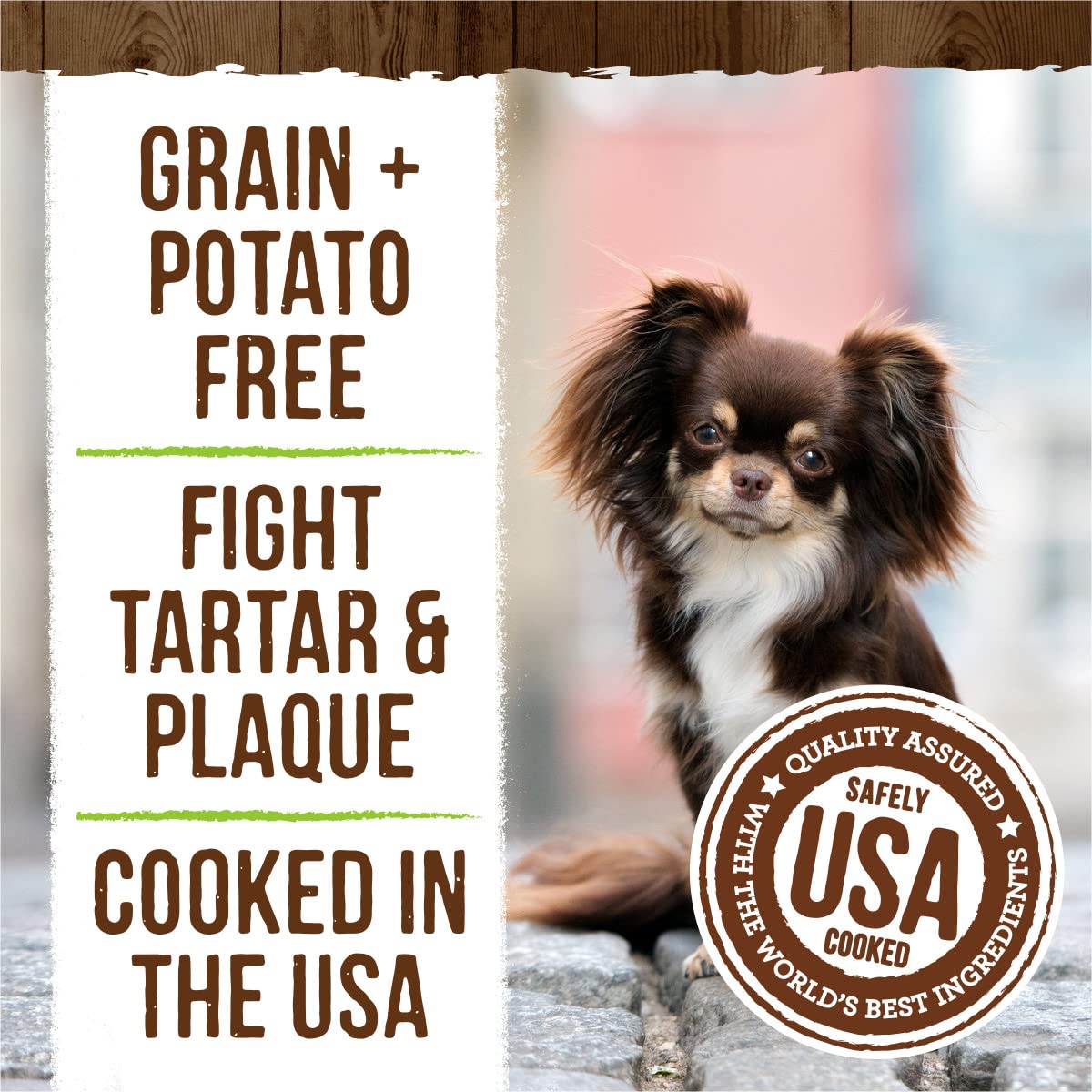 Merrick Fresh Kisses 13-ingredient recipe showcases natural dental care for small dogs