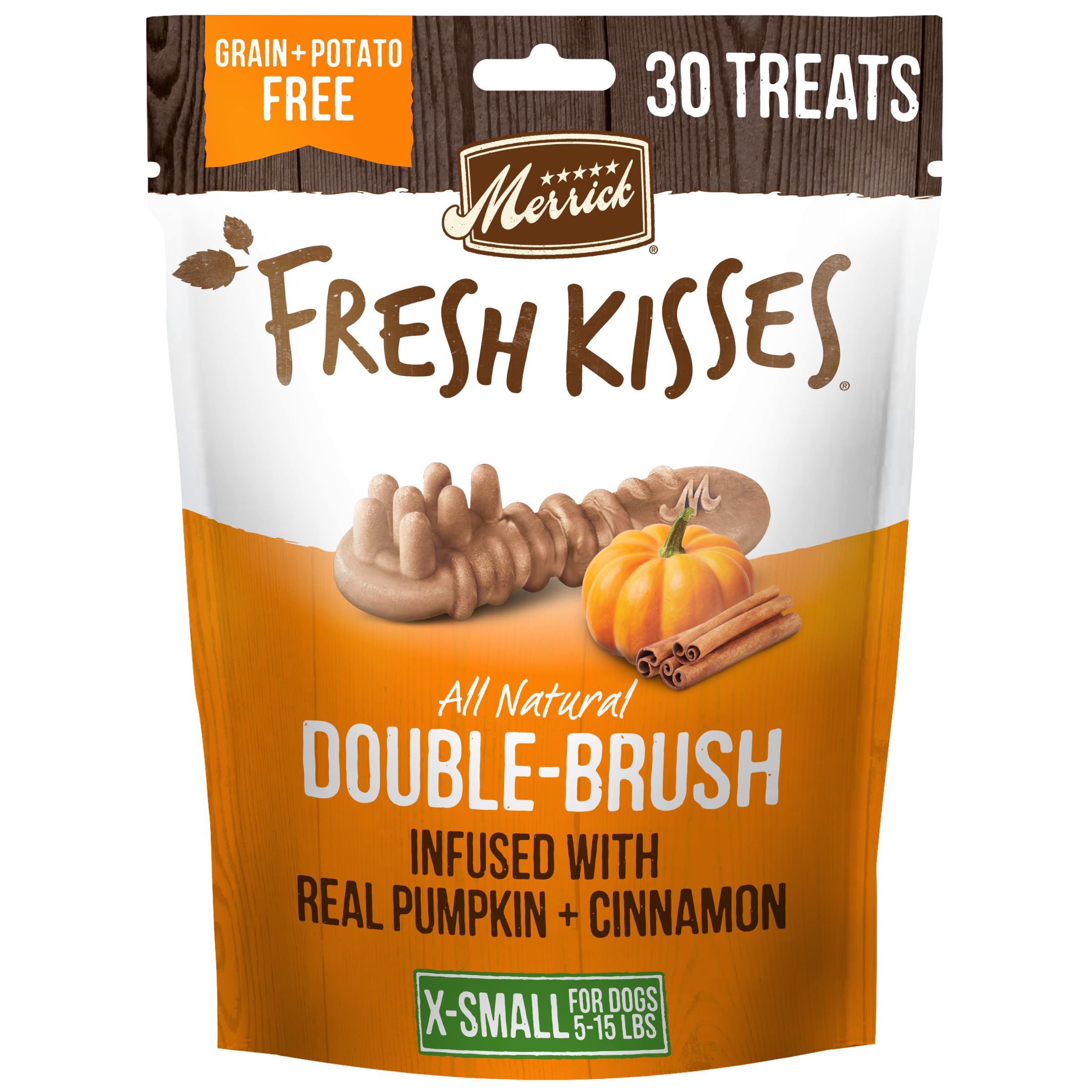 Merrick Fresh Kisses dental chews for small dogs clean teeth and freshen breath