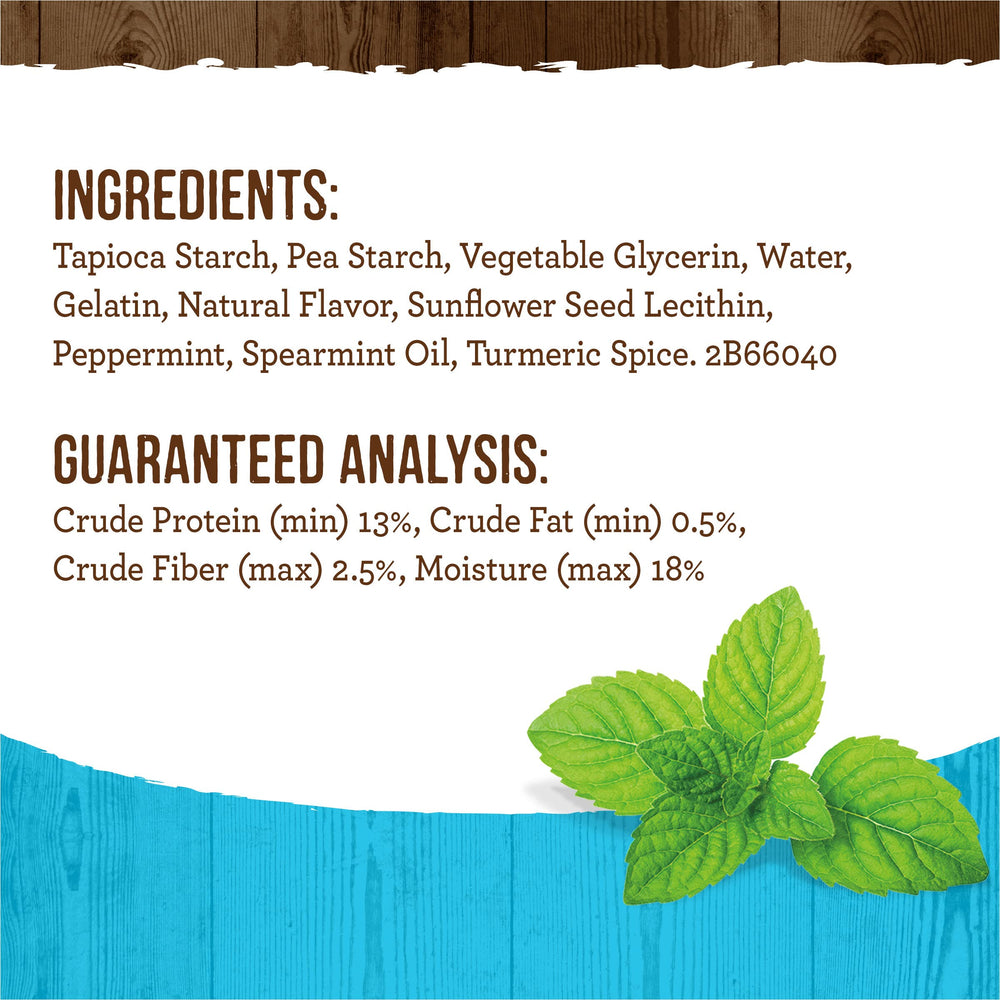 Grain-free and potato-free Merrick Fresh Kisses chews.