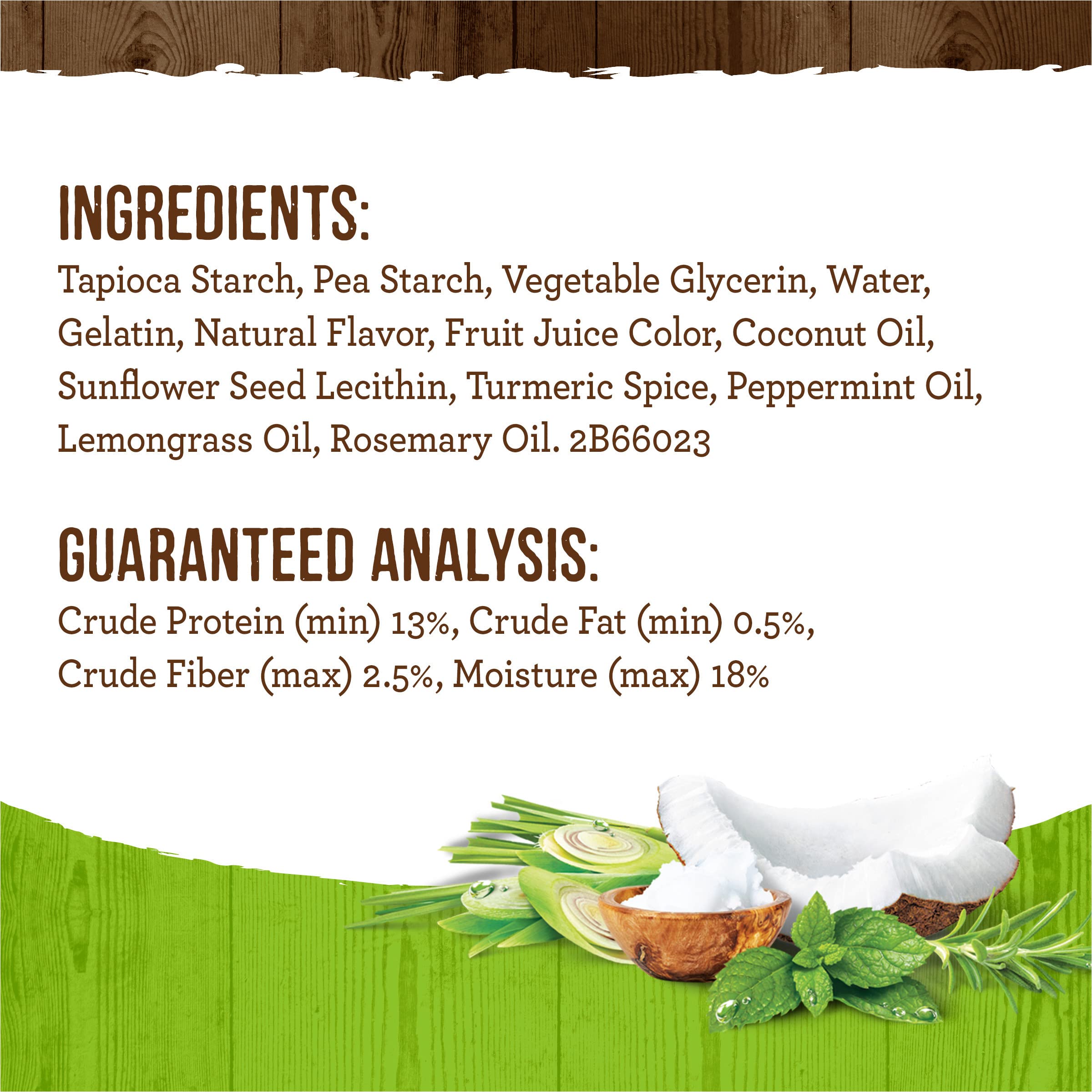 Merrick Fresh Kisses grain-free and potato-free formula for digestible treats.