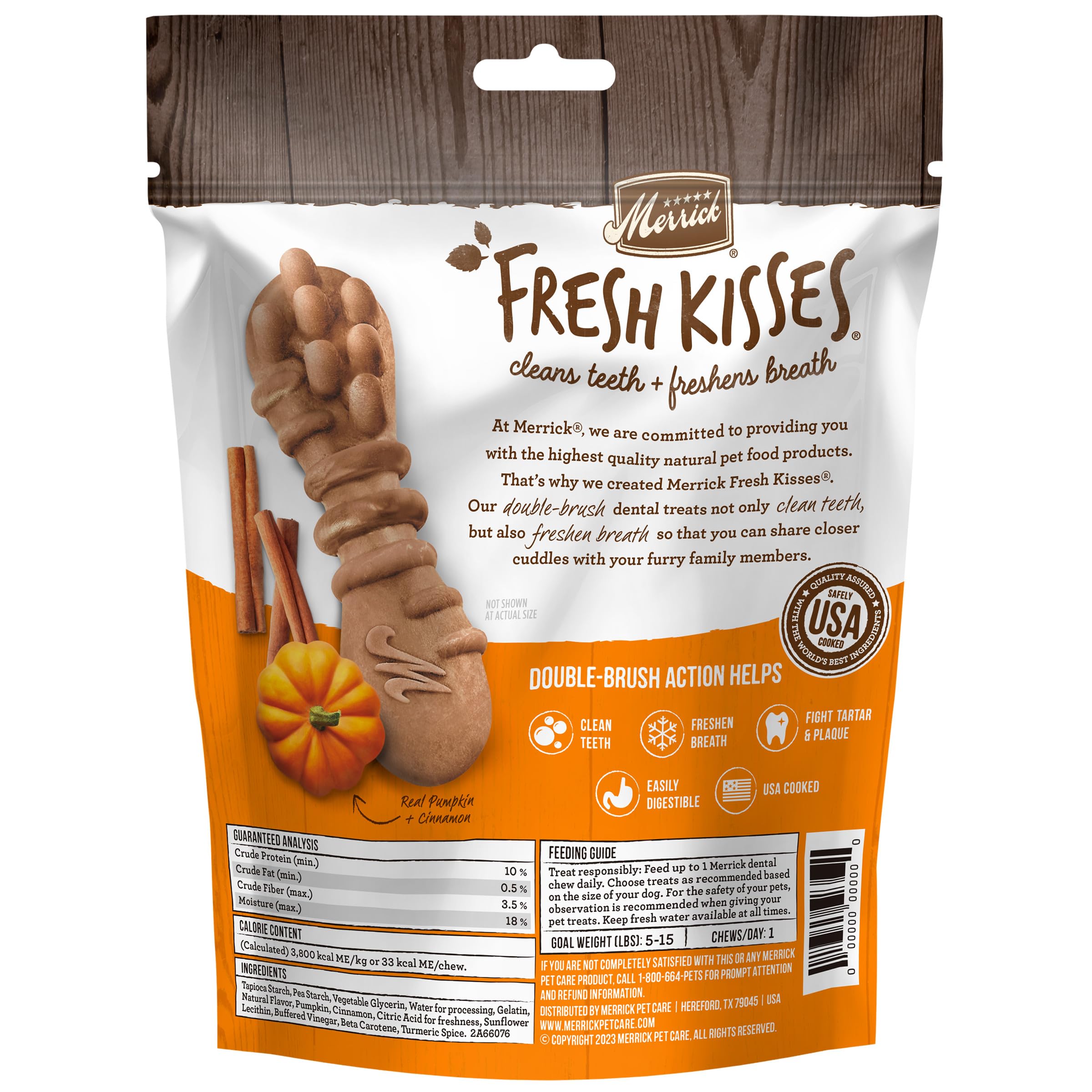 Merrick Fresh Kisses pumpkin cinnamon infusion aroma enhances flavor appeal