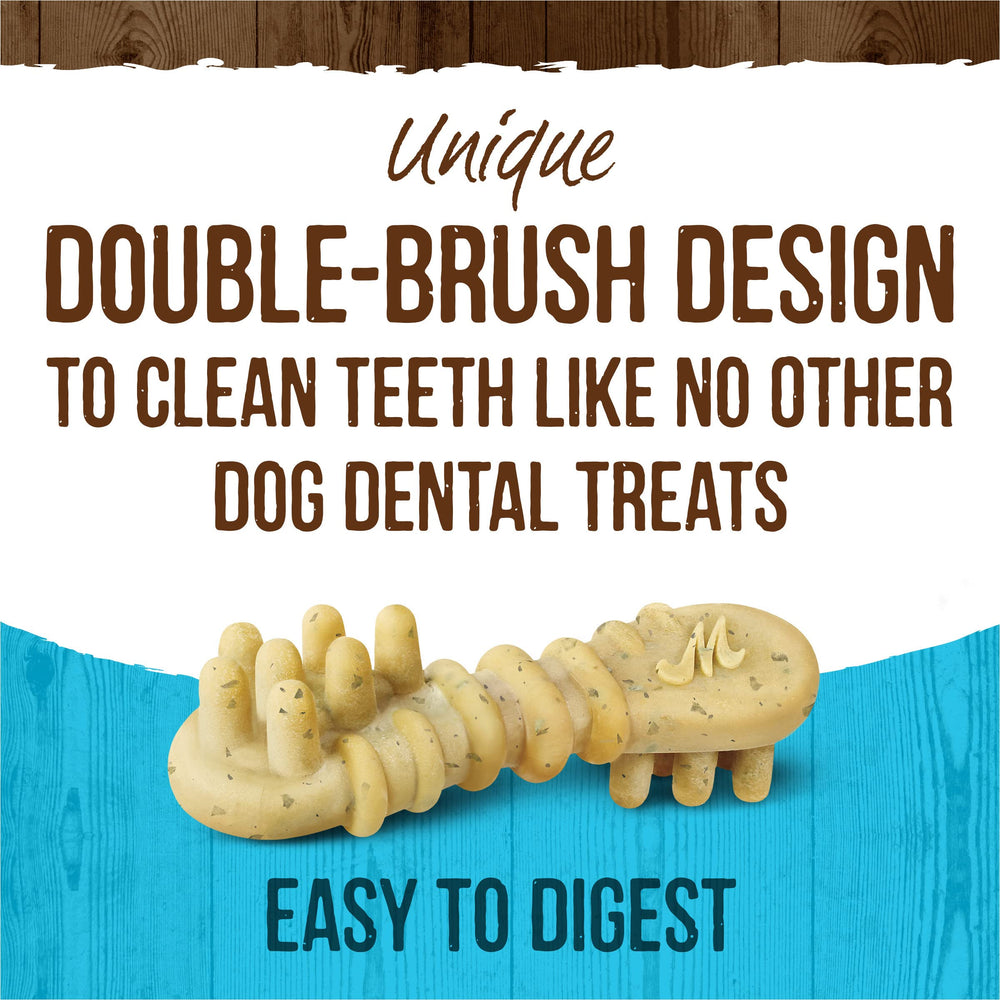 Merrick Fresh Kisses mint infusion highlights real mint aroma for dogs.