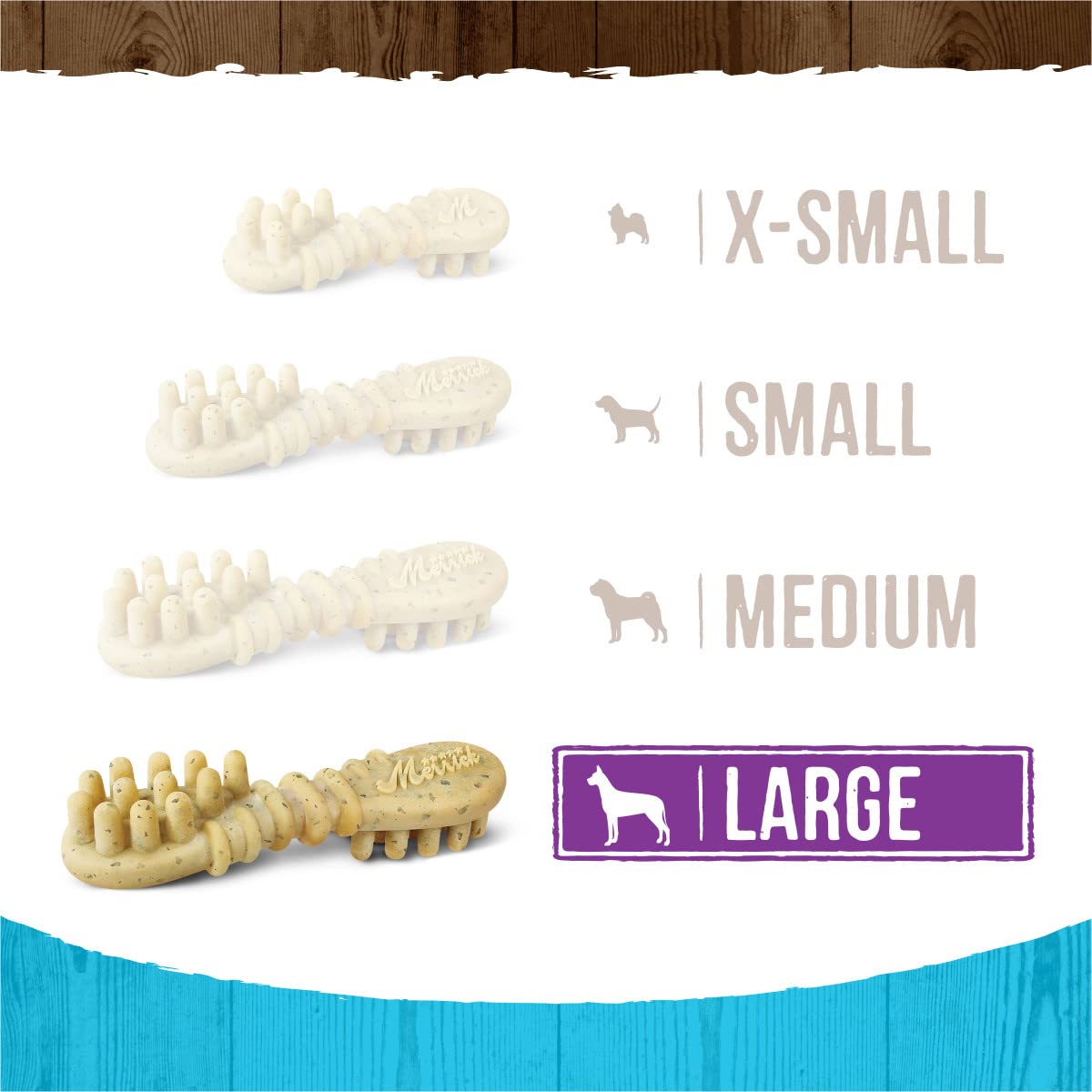Merrick Fresh Kisses soft chew texture captured for easy daily use