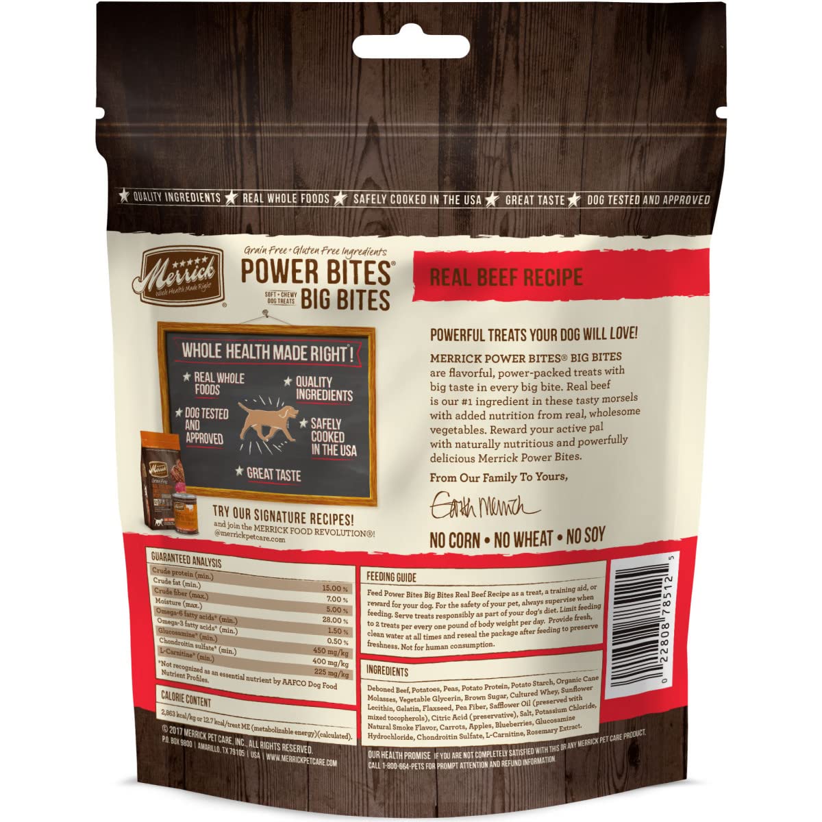 Merrick Power Bites made-in-hereford-texas label builds trust and craft