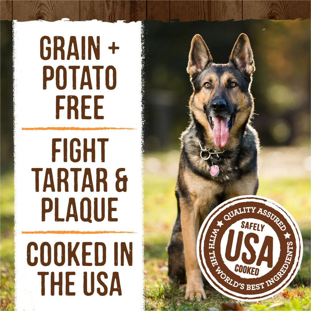 Merrick small-dog chews 5-15 lbs ideal reward during training.