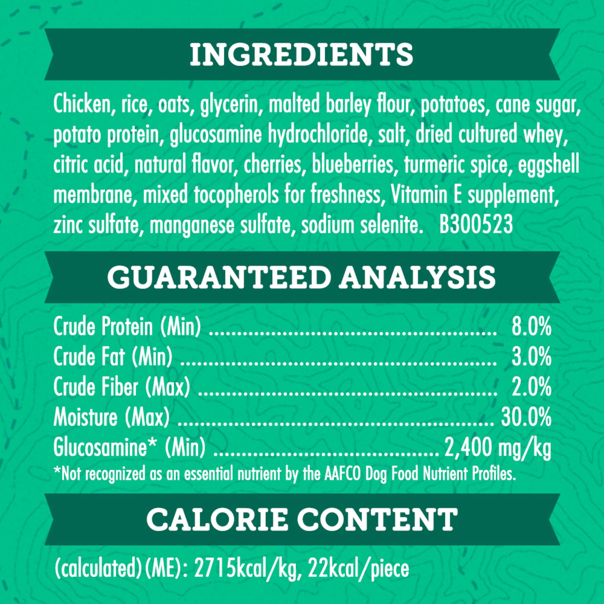Merrick Zuke’s Hip and Joint treats are free from corn, wheat, and soy.