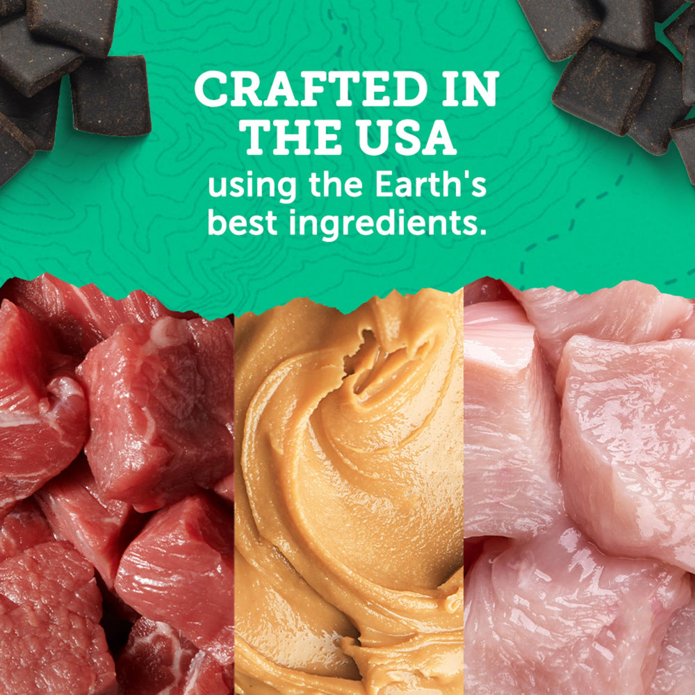 Soft, chewy Merrick Zuke’s Hip and Joint treats ideal for training rewards.