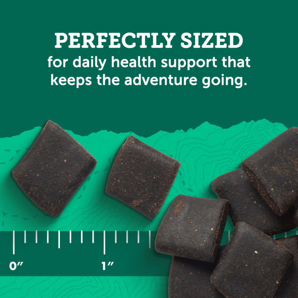 Merrick Zukes Hip and Joint texture is soft and chewable for training.