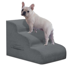 Mesa Lemon dog stairs 2-step compact design for easy bed access.