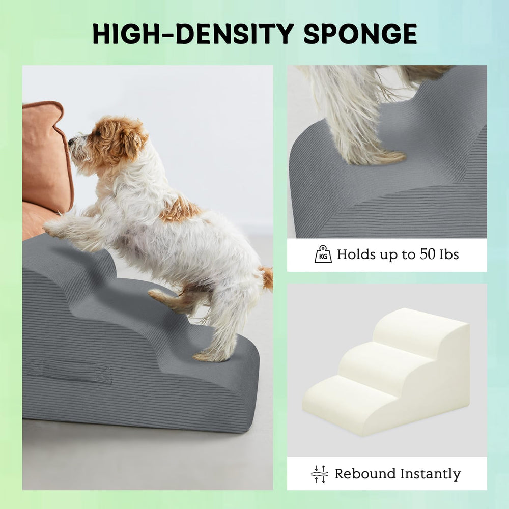 Mesa Lemon dog stairs waterproof cover for easy cleaning and grip.