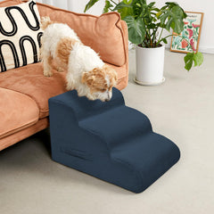 Mesa Lemon dog steps foam density close-up shows supportive foam.