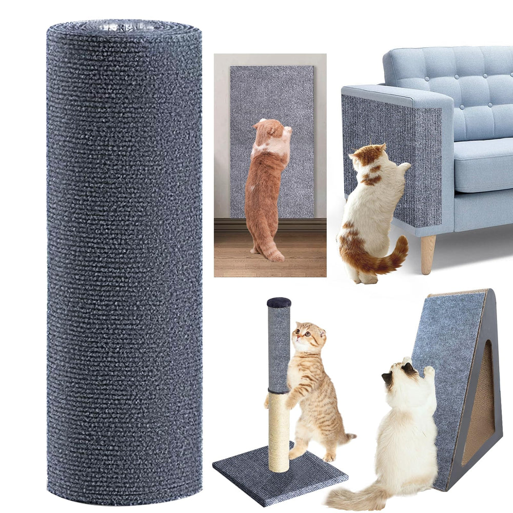 MESIXI cat scratch furniture protector on couch provides anti-scratch protection and easy cleanup.