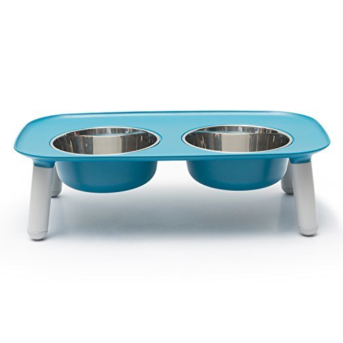 Messy Mutts anti-slip feet keep the feeder stable.