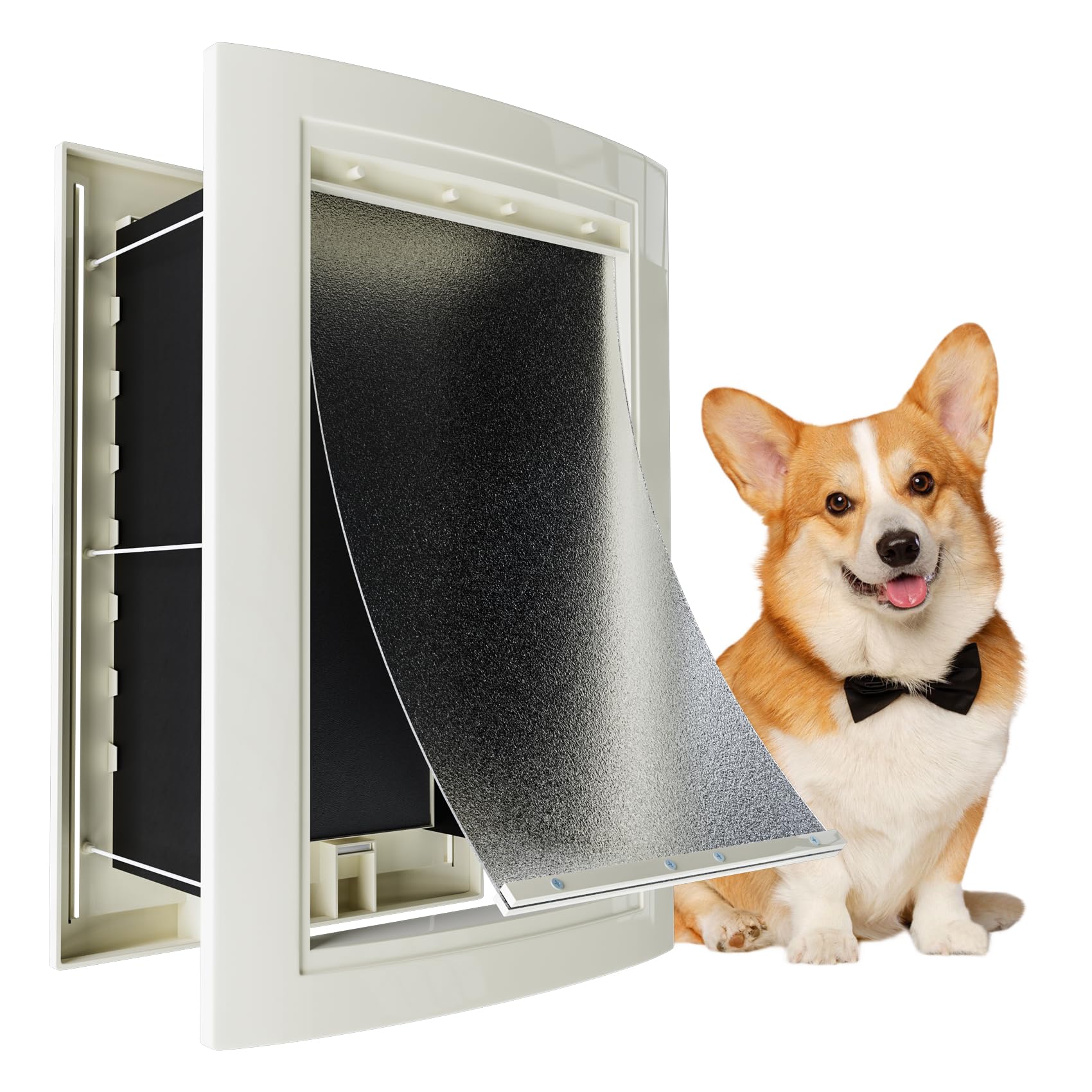 mestyl dog door wall-mounted offers easy pet access for added freedom