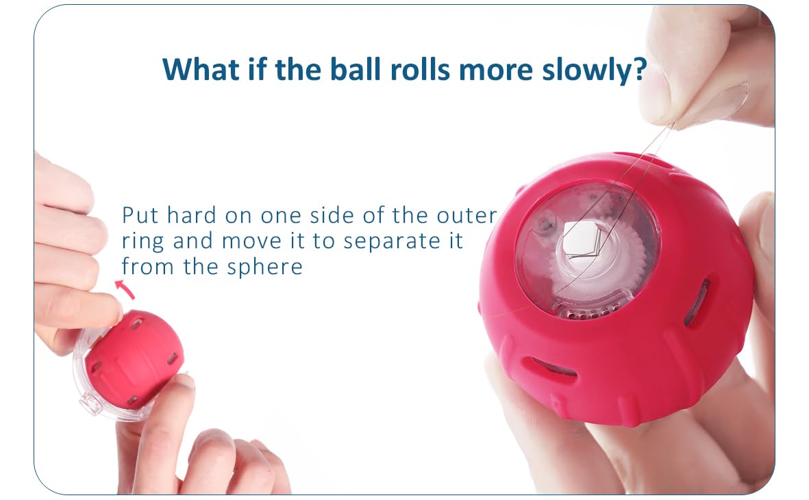 metiya cat ball emits mouse squeak to attract chasing play
