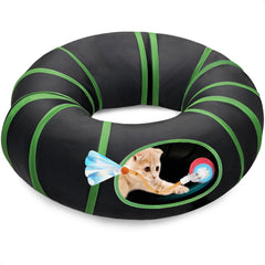metiya interactive cat toy ball in tunnel promotes active indoor play.
