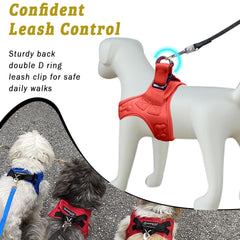 Metric USA adjustable Velcro straps image demonstrates quick, secure sizing for small breeds.
