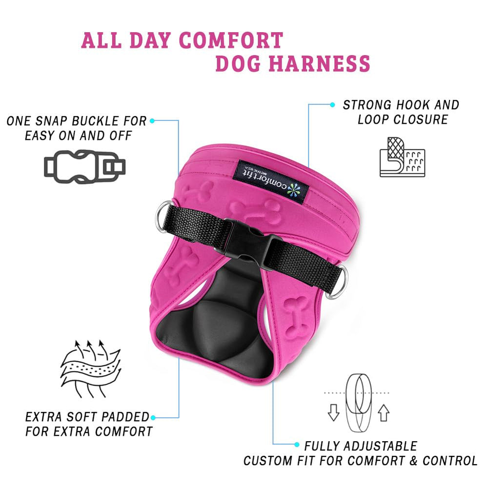 Metric USA Comfort Fit harness soft padding offers gentle contact and extra comfort during walks.
