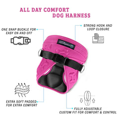 Metric USA Comfort Fit harness soft padding offers gentle contact and extra comfort during walks.