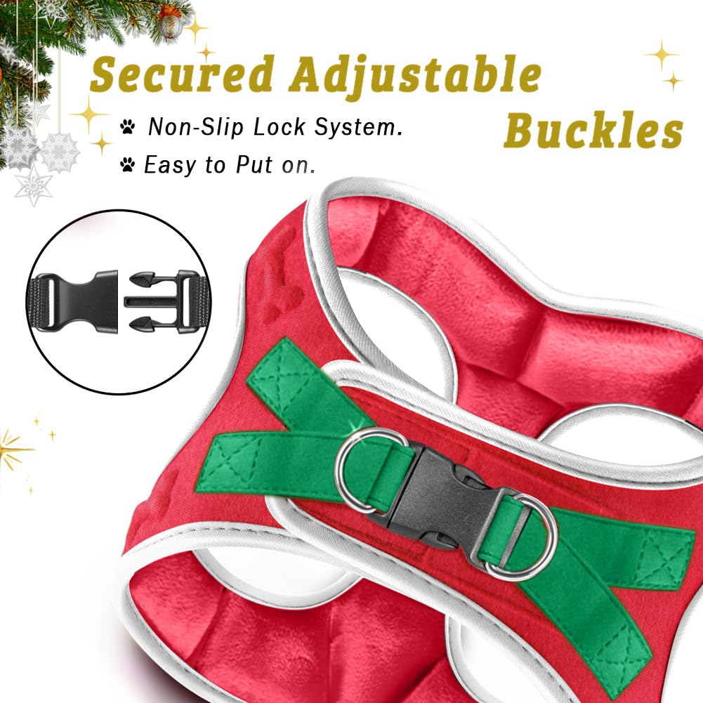 Metric USA Comfort Fit Christmas harness adjustable Velcro for a personalized fit.