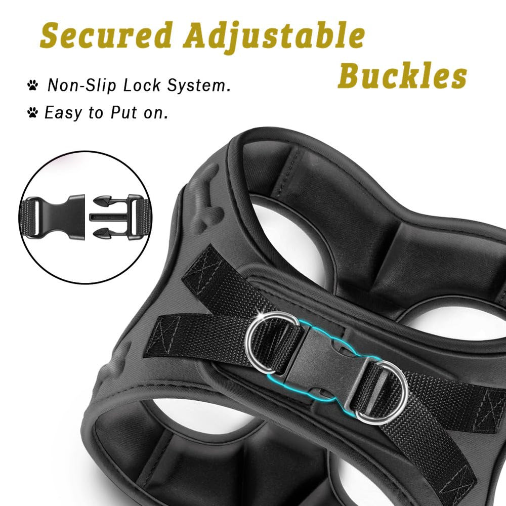 Metric USA Easy-On-Off Harness makes putting on quick and stress-free for you and your dog.