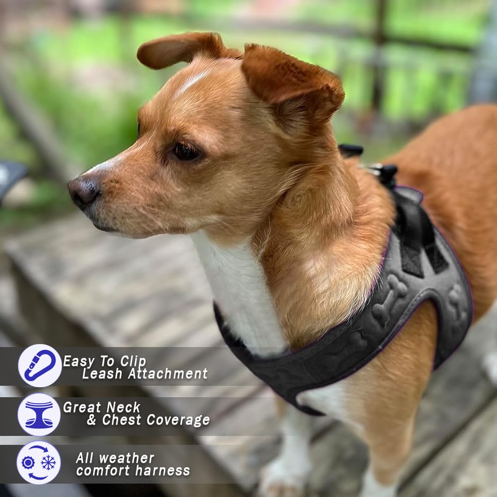 Metric USA Comfort Fit Step-In Harness side-adjustment straps enable precise sizing for every dog.