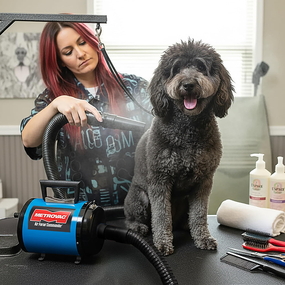 METROVAC AFTD-3 includes 6 ft hose concentrator flare and rake for complete grooming