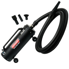 METROVAC MB-3V front view highlights compact power for efficient pet grooming.