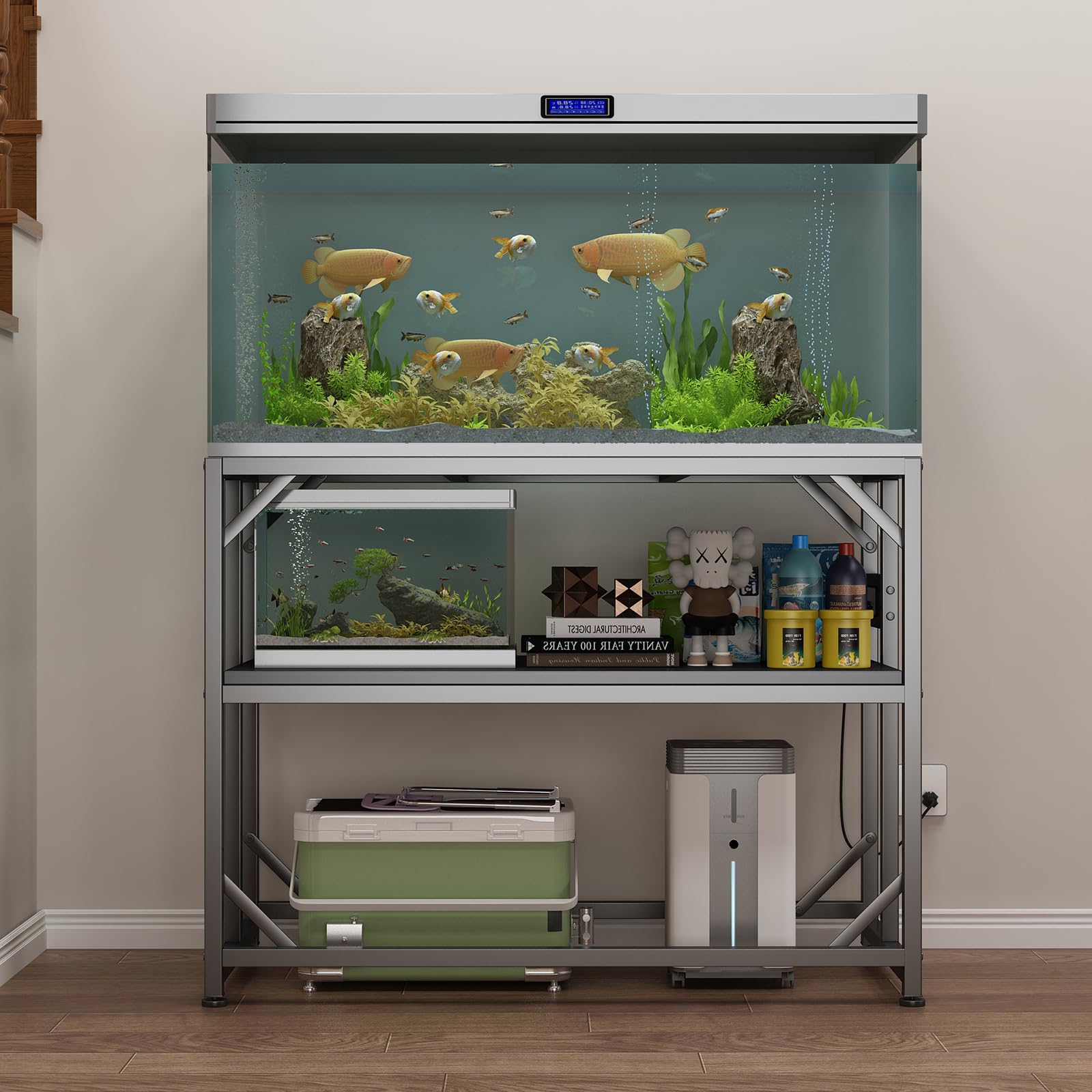 METYERRY aquarium stand minimalist design that blends with home decor